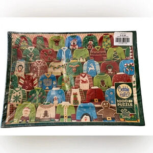 NIB Cobble Hill Ugly Christmas Sweater 1000 Piece Puzzle